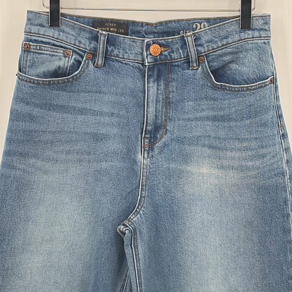 J. Crew Rayner Wide Leg High Rise Crop Length Jeans - Size 29 - Picture 3 of 9